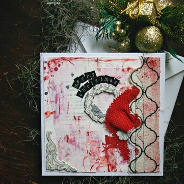 Grunge Christmas card