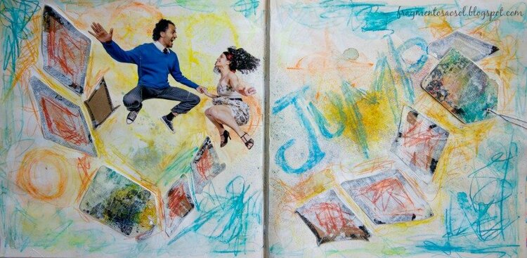 Jump - Art Journal Page