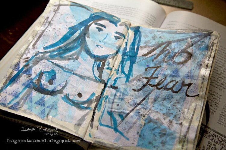 No fear art journal page