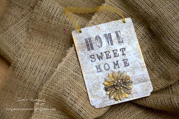 Decorative Board &quot;Home sweet home&quot;