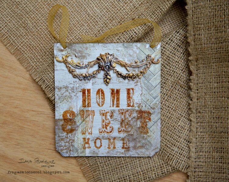 Decorative Board &quot;Home sweet home 2&quot;