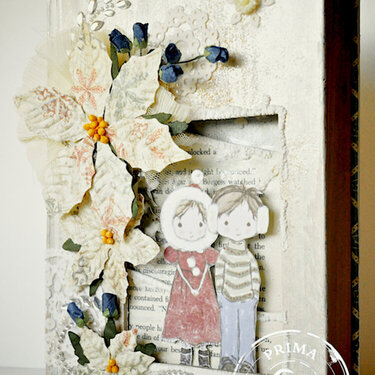 Merry Christmas Altered Book