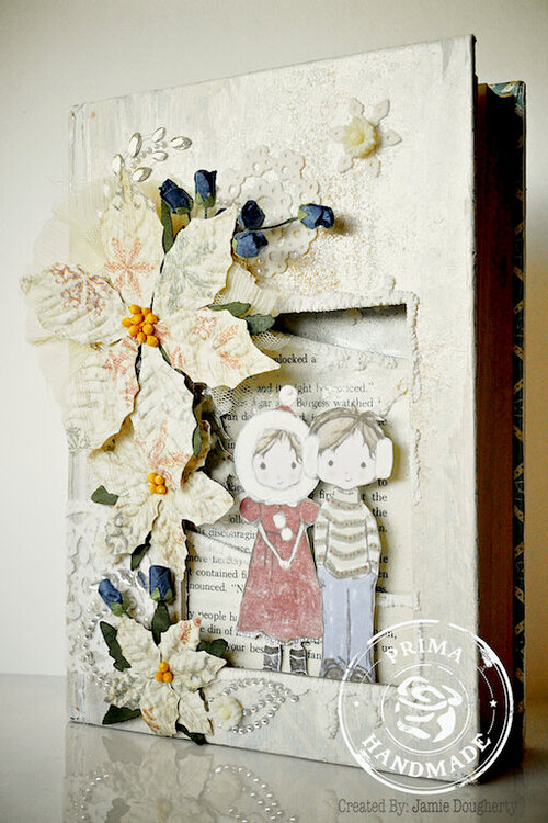 Merry Christmas Altered Book