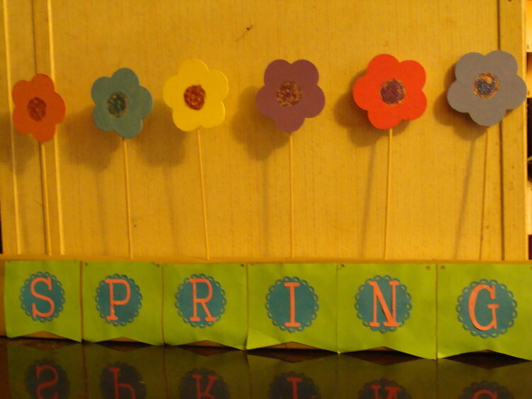 Spring Diecut Table Decorataion