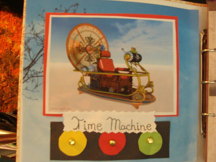 Time Machine inside cover
