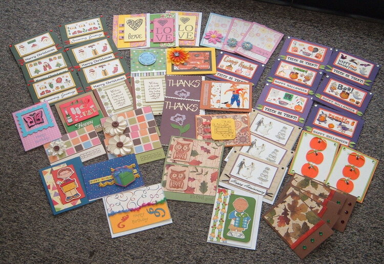 OWH cards I made of August 2010