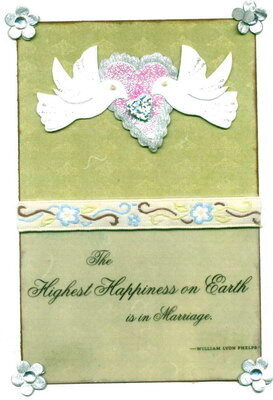 Wedding Dove Marriage Quote Card