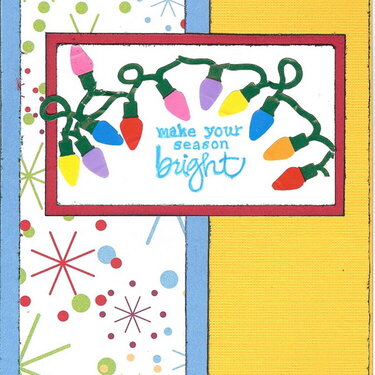 Bright Lights with Scraps Card