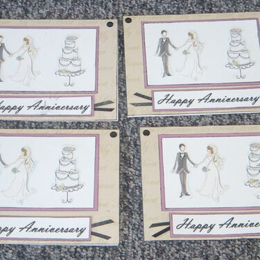 OWH Happy Anniversary Scrap Collage Card