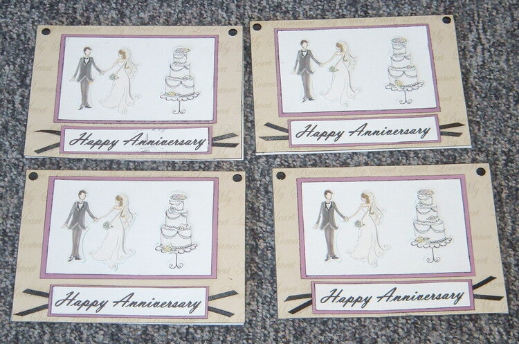 OWH Happy Anniversary Scrap Collage Card