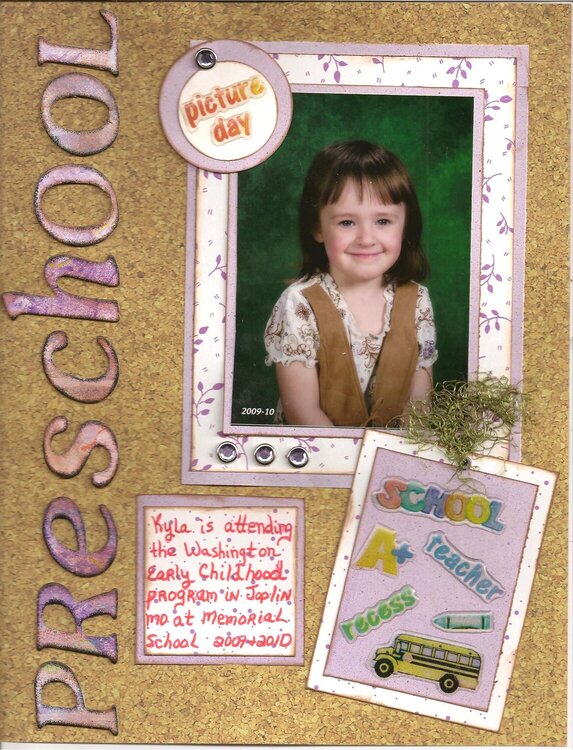 Grand Daughter&#039;s Preschool Picture