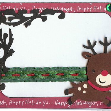 Reindeer Sketch Card