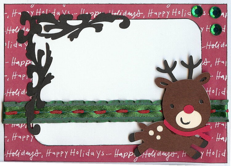 Reindeer Sketch Card