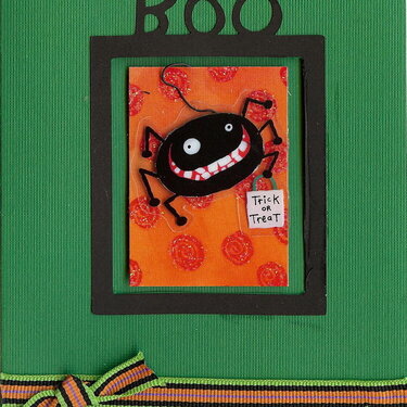 Spider Boo Halloween Card