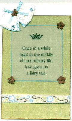Wedding Bell Fairy Tale Quote Card