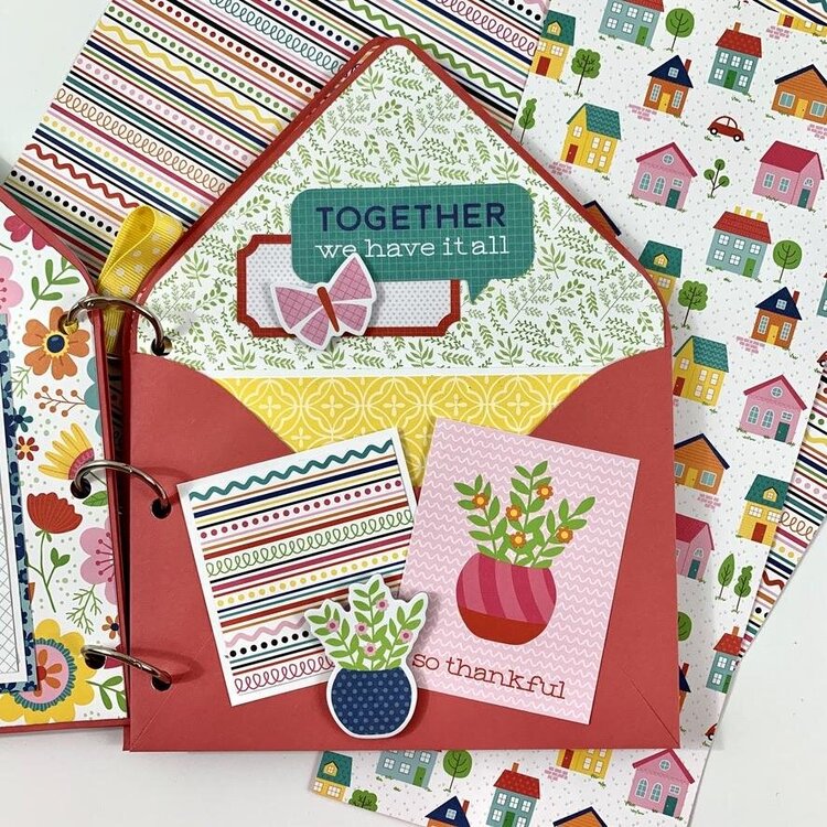 Home Together Envelope Scrapbook Album