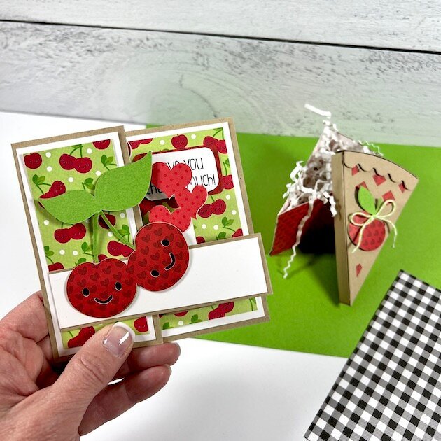 Valentine&#039;s Day Cherry Card &amp; Gift Box