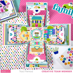 Family Home Explosion Box Scrapbook Album