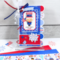 July 4th Scalloped Scrapbook Album