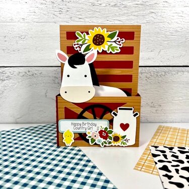 Horse Stable Pop-up Card 