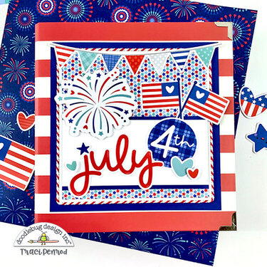 July 4th Scrapbook Album Kit