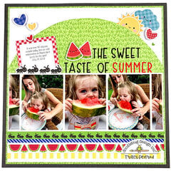 Summer Watermelon Scrapbook Layout