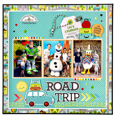 Road Trip Scrapbook Layout