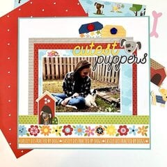 Cutest Puppers Dog Scrapbook Page