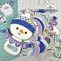 Snowman Shaped Scrapbook Album