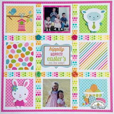 Easter Spring Scrapbook Layout