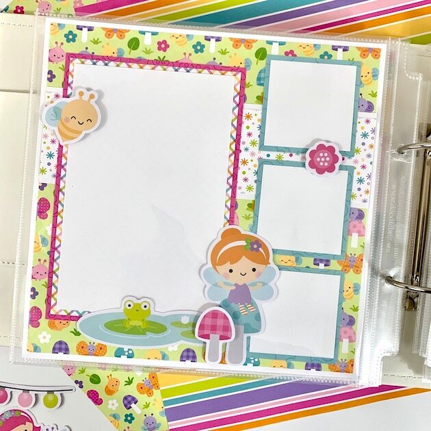 Spring Fairy Scrapbook Layouts