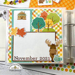Fall November Scrapbook Pages