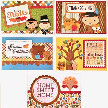 Fall Thanksgiving Pocket Cards