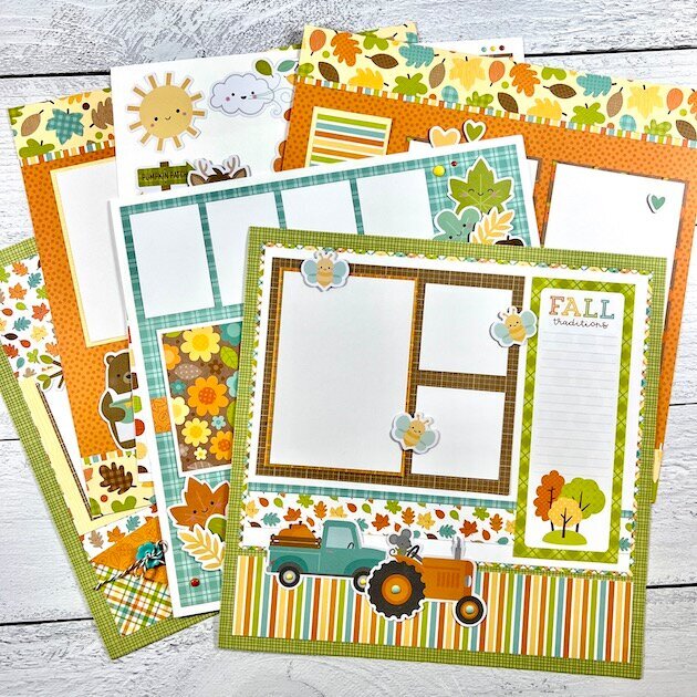 12x12 Pumpkin Spice Page Kit