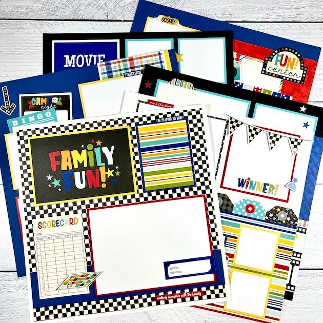 12x12 Family Fun Scrapbook Layouts