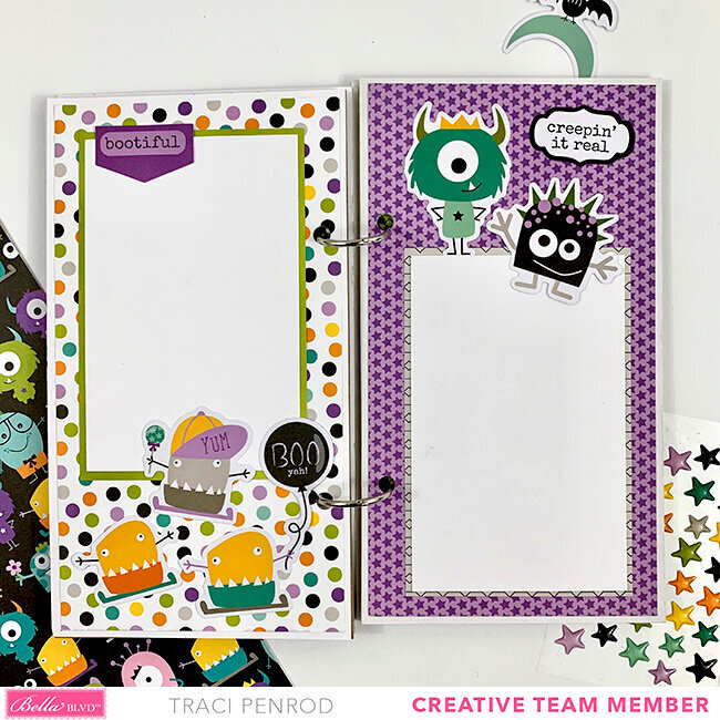 Monster Halloween Scrapbook Album