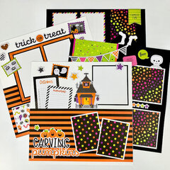 12x12 Fab-BOO-lous Halloween Scrapbook Layout Kit