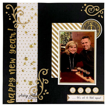 New Year&#039;s Eve Scrapbook Page