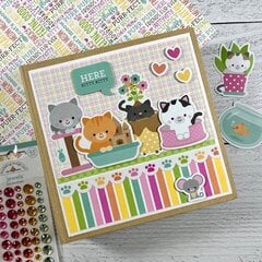 Here Kitty Kitty Scrapbook Album