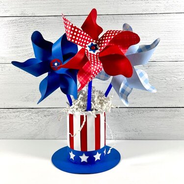 July 4th Pinwheels &amp; Hat Box 