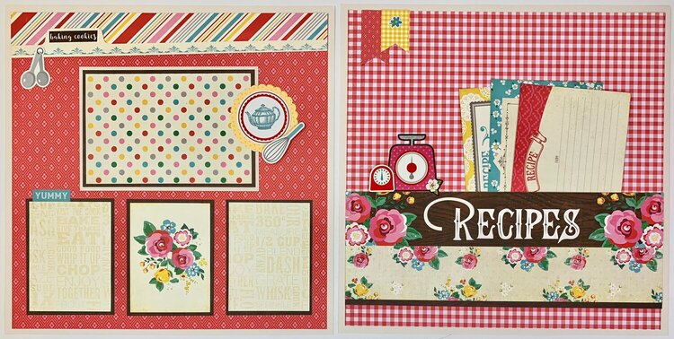 Recipe &amp; Cooking Scrapbook Layouts