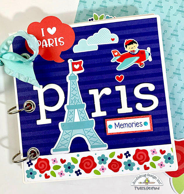 Paris Memories Valentine Scrapbook Album