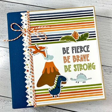 Be Fierce Dinosaur Scrapbook Album