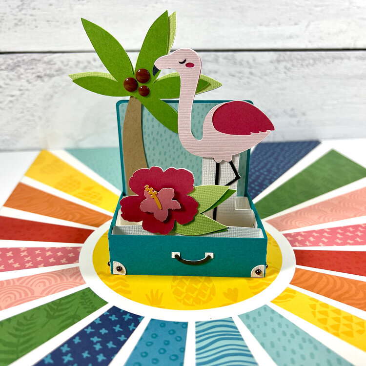 Tropical Suitcase Card 