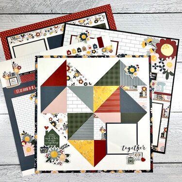 12x12 Home Scrapbook Layouts 