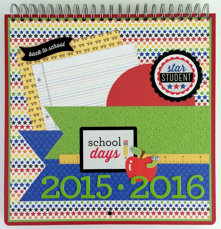 Back to School Scrapbook Calendar