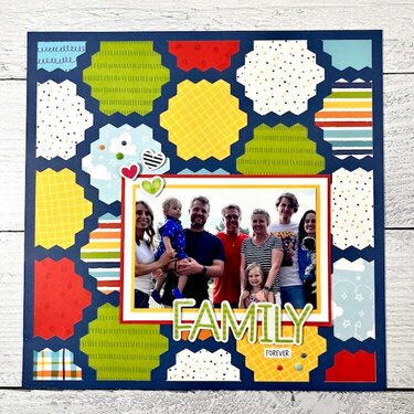 Family Forever Scrapbook Page