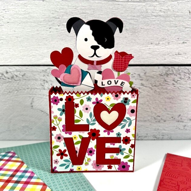 Valentine&#039;s Day Puppy Dog Card 