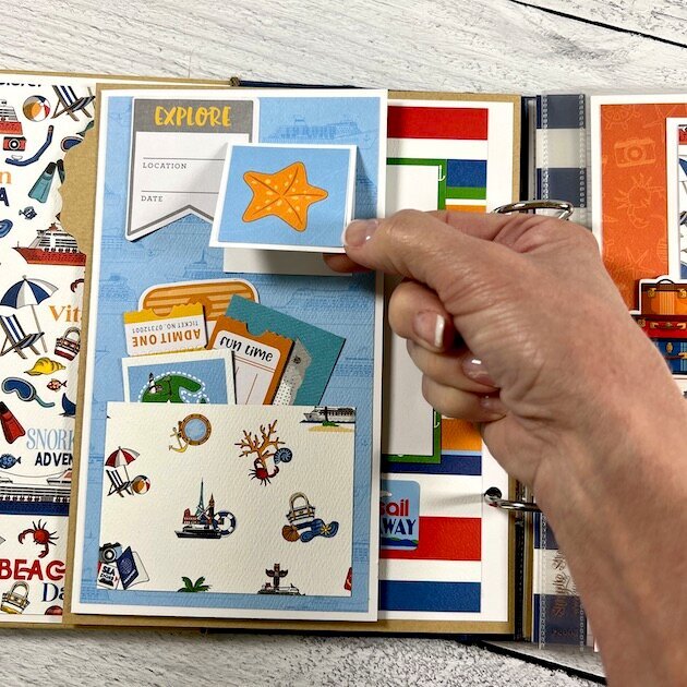 Bon Voyage Cruise Scrapbook Album