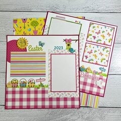 12x12 Easter Scrapbook Layouts